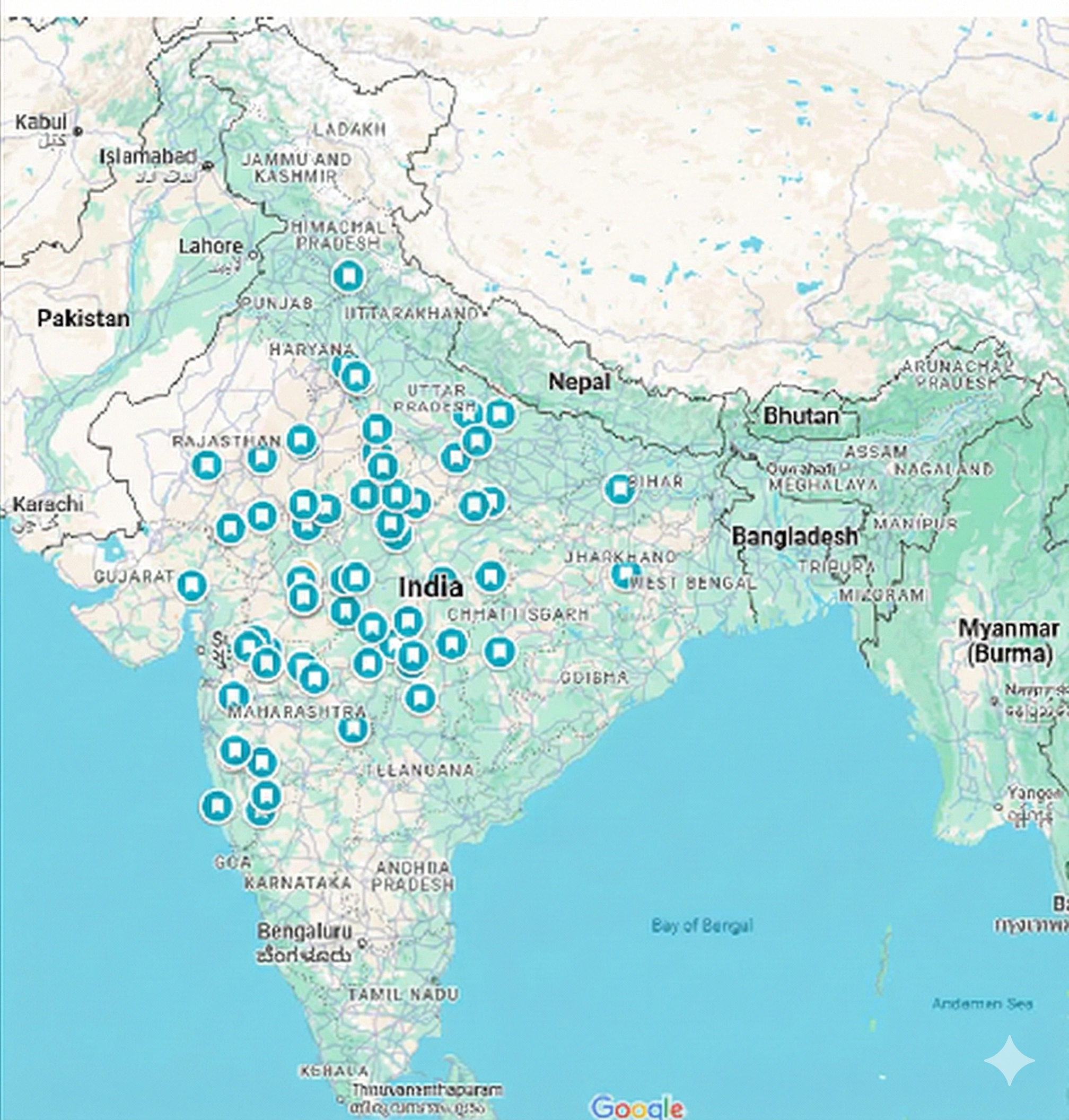 Presence across India